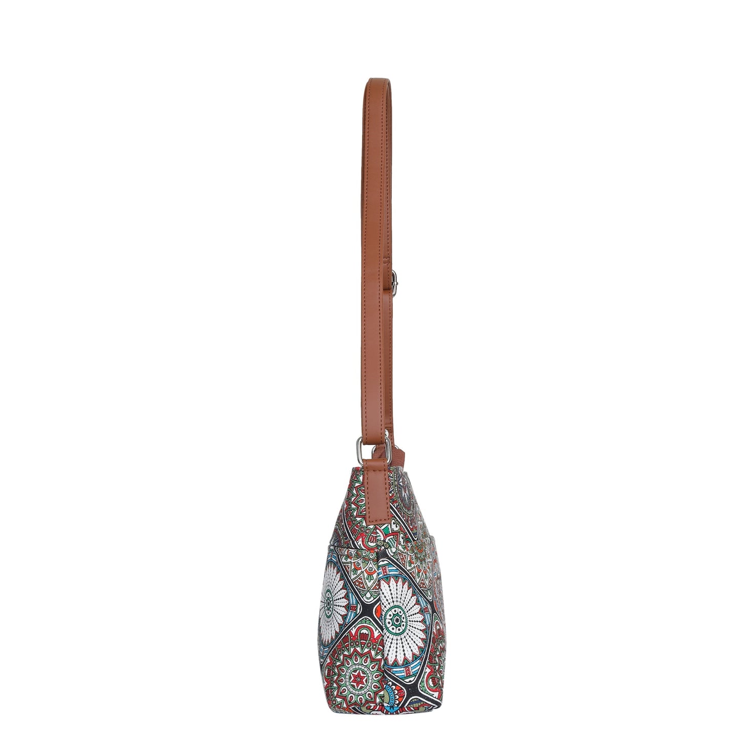 Mandala Print Fabric Shoulder & Crossbody Bag – Women’s Boho Sling Purse