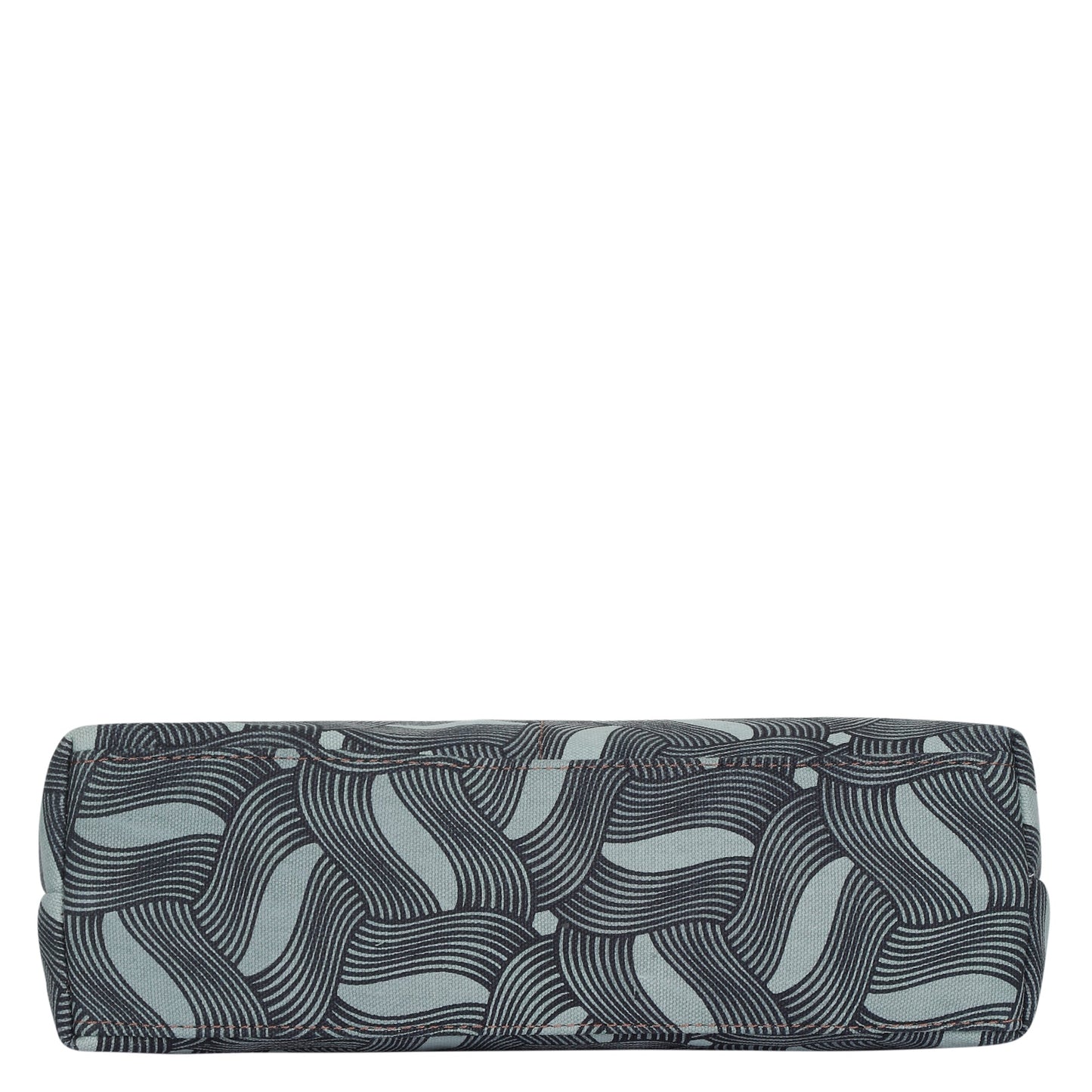 Grey Abstract Print Fabric Crossbody Bag – Women’s Shoulder Sling Purse