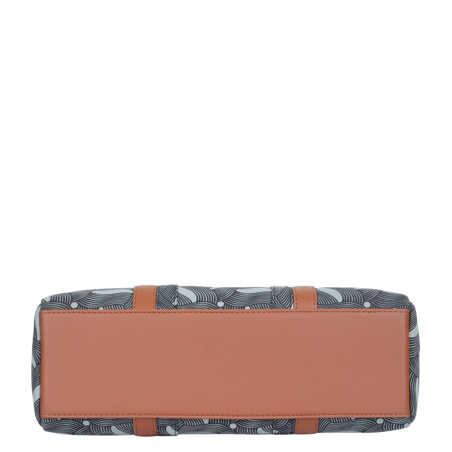 Olive Green Handcrafted Printed Tote Bag – Women’s Satchel Purse with Vegan Handles