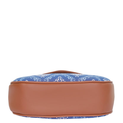 Women’s Blue Crossbody Bags with Vegan Leather Trim – Wholesale