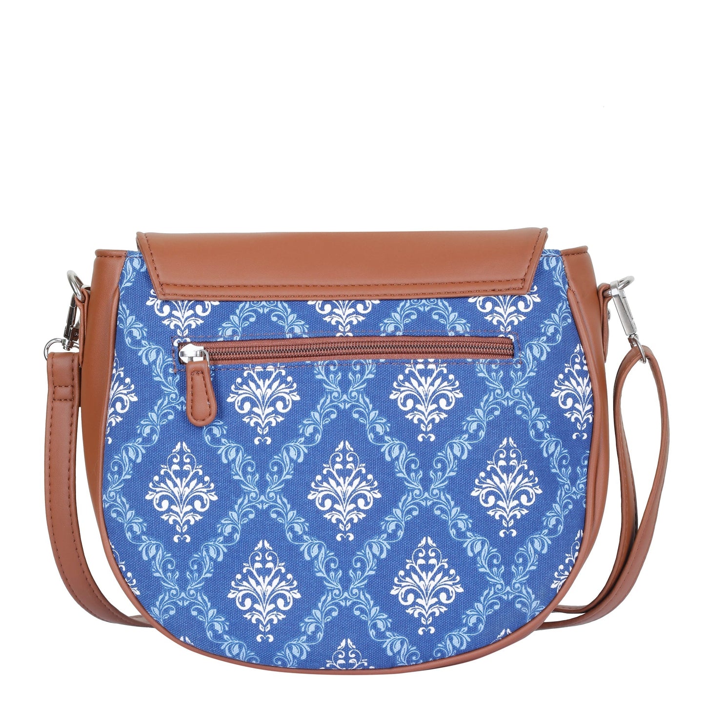 Women’s Blue Crossbody Bags with Vegan Leather Trim – Wholesale