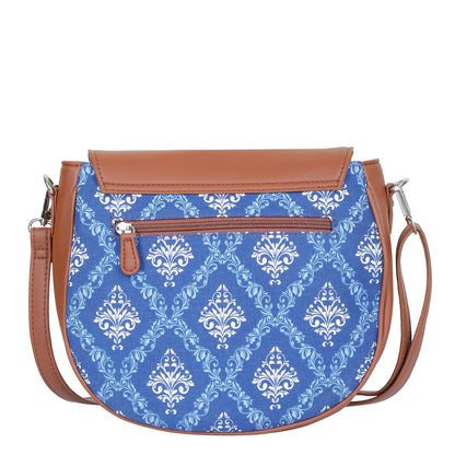 Women’s Blue Crossbody Bags with Vegan Leather Trim – Wholesale