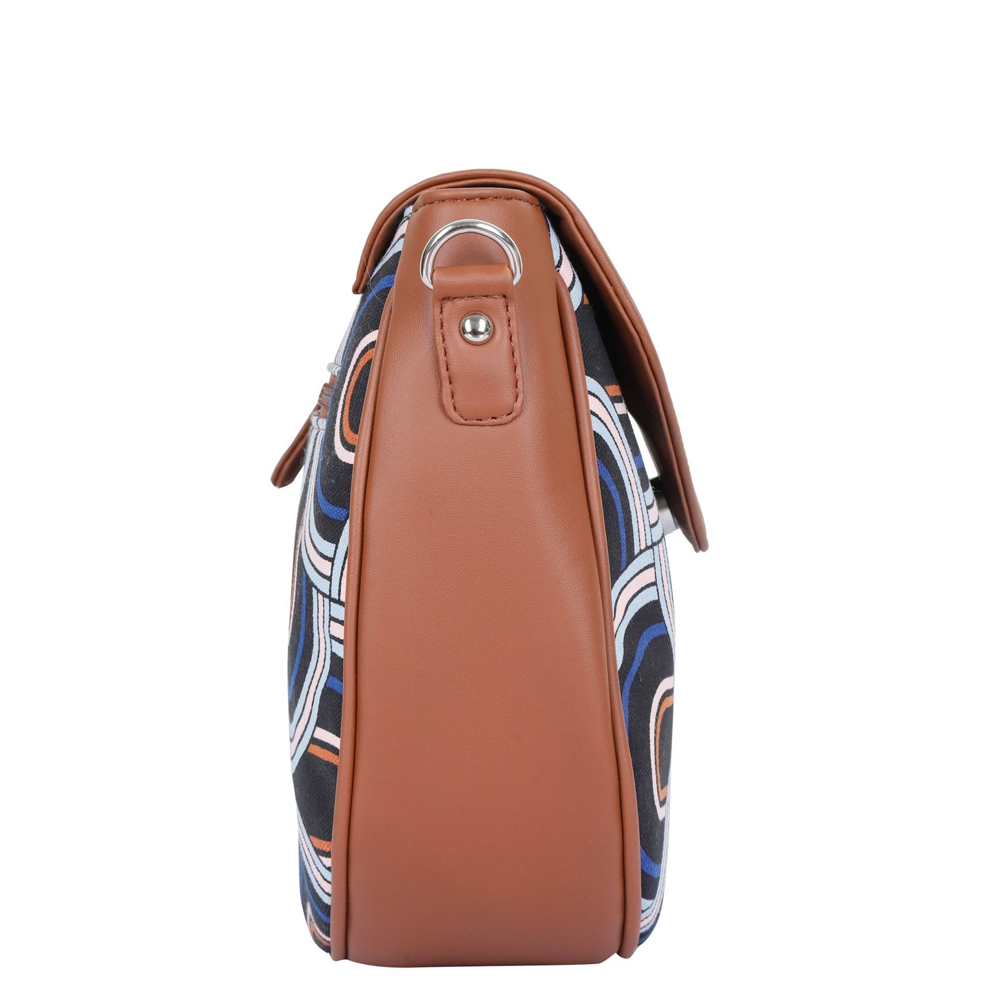 Abstract Crossbody Sling Bag – Handcrafted Printed Shoulder Purse for Women