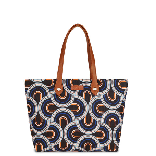 Abstract Handcrafted Printed Tote Bag for Women – Trendy Shoulder Satchel & Purse
