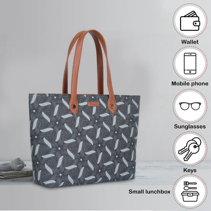 Olive Green Handcrafted Printed Tote Bag for Women – Durable Shoulder Satchel & Purse