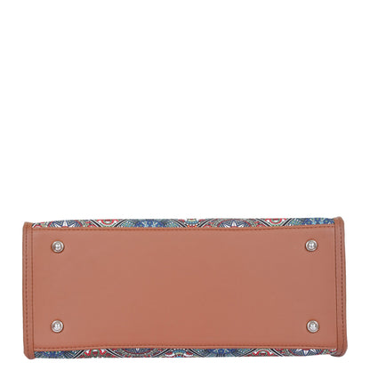 Multicolor Handcrafted Printed Laptop Bag – Satchel Purse for Women’s Daily Use