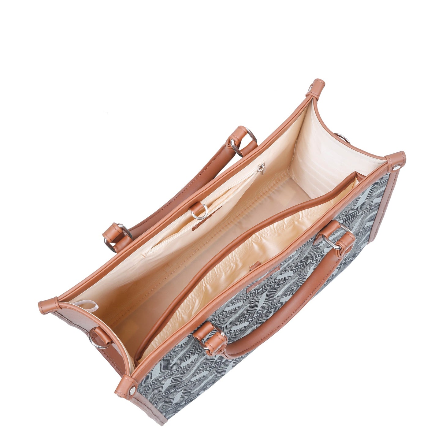 Women’s Olive Handcrafted Printed Laptop Bag | Shoulder Satchel Tote for Office & Daily Use