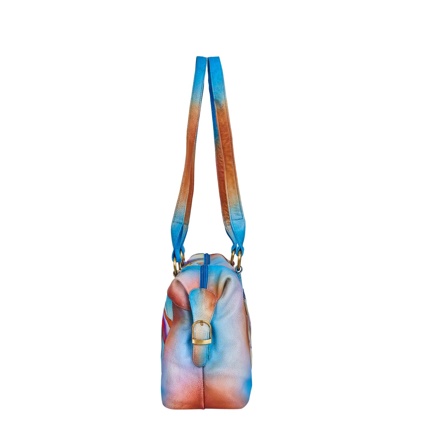 Multicolor Abstract Hand-Painted Tote Bag