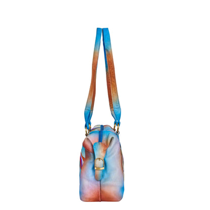 Multicolor Abstract Hand-Painted Tote Bag