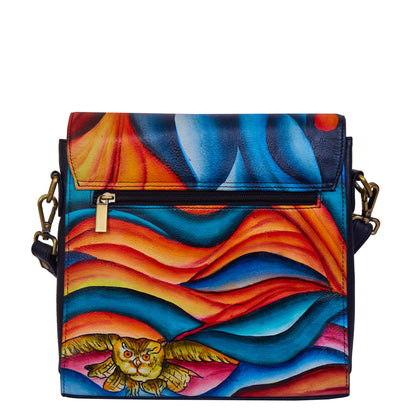 Bright Multicolour Hand-painted Crossbody Bag
