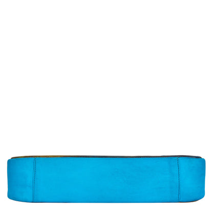 Mountain Landscape hand Painted Leather Shoulder Bag