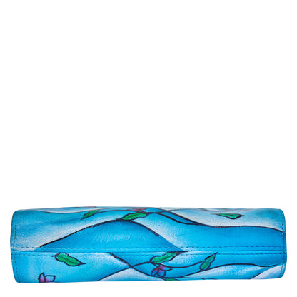 Aquatic Elegance: Hand-Painted Ocean Life Leather Bag