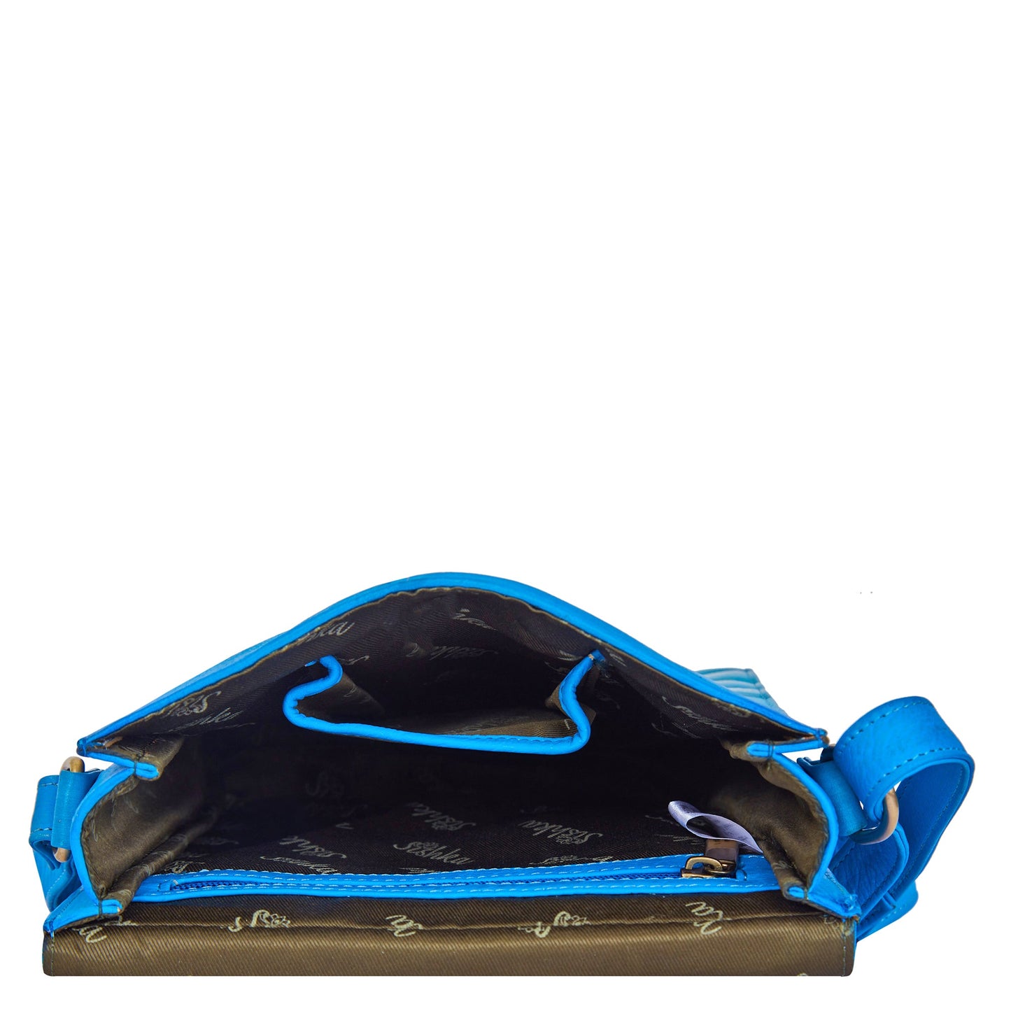 Aquatic Elegance: Hand-Painted Ocean Life Leather Bag