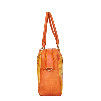 Sishka Leather Shoulder Bag: Dance Art