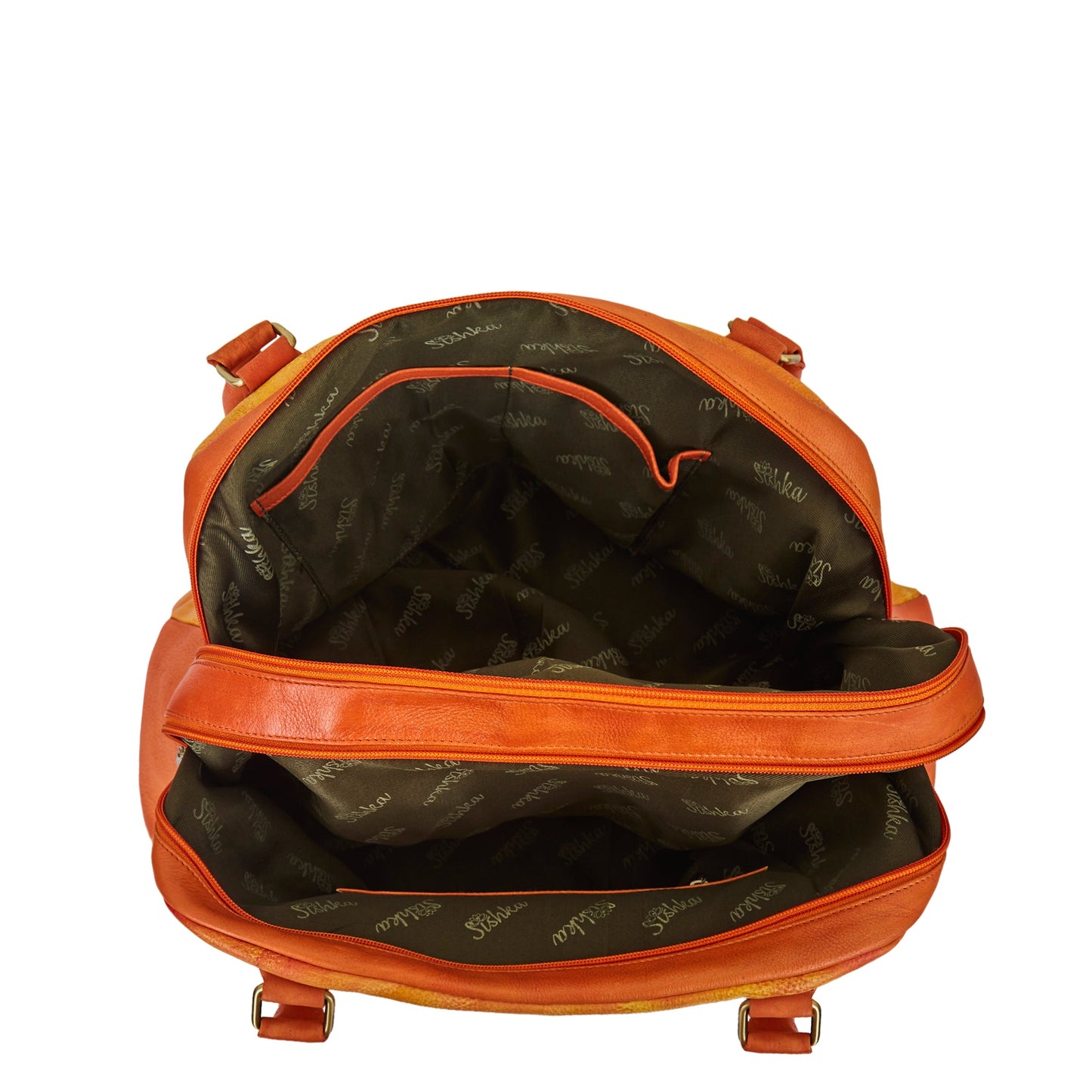 Sishka Leather Shoulder Bag: Dance Art