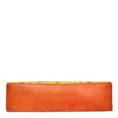 Sishka Leather Shoulder Bag: Dance Art