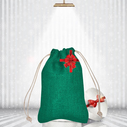 Coloured Burlap Gift Bags – Reusable Jute Drawstring Pouches for Weddings, Birthdays, Christmas, New Year, Thanks Giving (8 PCS)