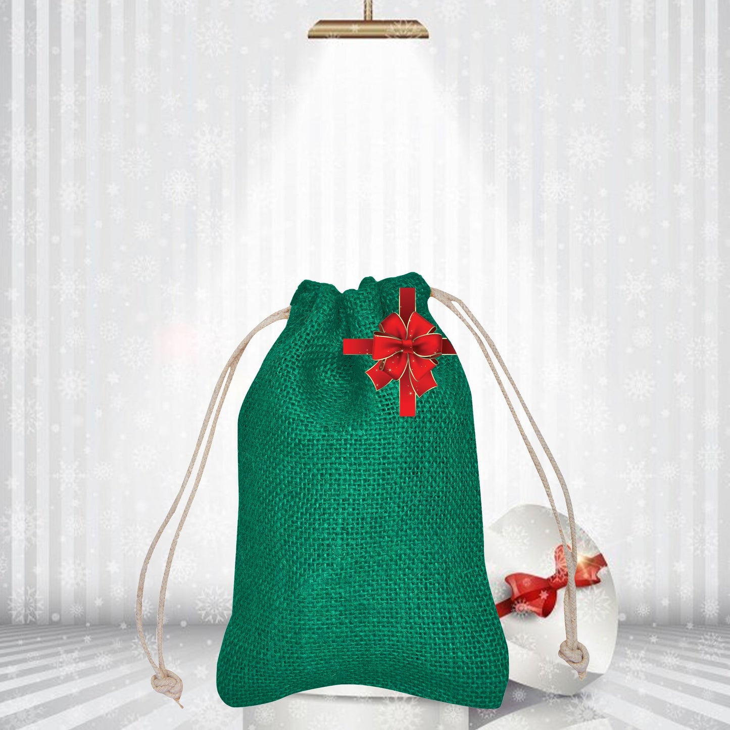 Coloured Burlap Gift Bags  – Eco-Friendly Jute Pouches for Crafts, Gifts, Party Favors & Holiday Celebrations (8 Pcs)