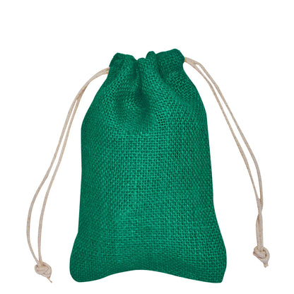 Jute Small Drawstring Bags, Set of 8 – Burlap Pouches Reusable Wedding Christmas, New Year, Thanks Giving Gift Pouches