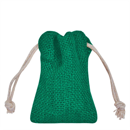 Coloured Burlap Drawstring Bags –  Small Jute Pouches for Wedding, New Year, Birthday Weddings & Christmas Gifts (8 PCS)