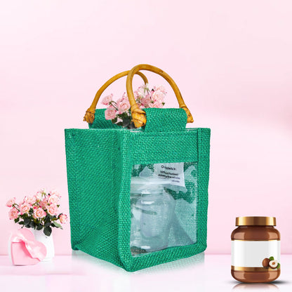 Burlap Gift Bags  – Natural Jute Pouches for Wedding, Christmas, New Year, Parties, Birthday Gifts (Packs of 7)