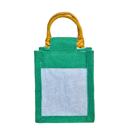 Colored Burlap Gift Bags Jute Pouches, Perfect for Christmas, New Year, Thanks Giving (7-Pack )