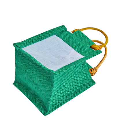 Colored Burlap Gift Bags Jute Pouches, Perfect for Christmas, New Year, Thanks Giving (7-Pack )