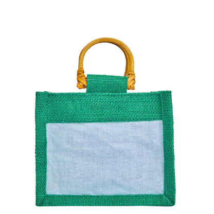 Coloured Jute Gift Bags with Organza Burlap Pouches for Wedding Favors, Party  & Gift (Packs of 7 )