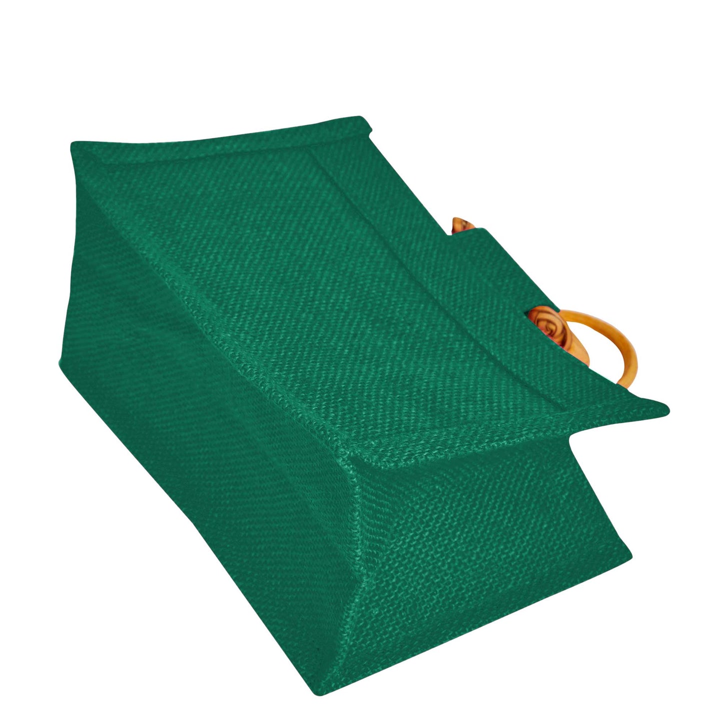 Coloured Jute Gift Bags with Cane Handles – Burlap Pouches for Weddings, Bridesmaid Gifts, Parties (7 Pcs)