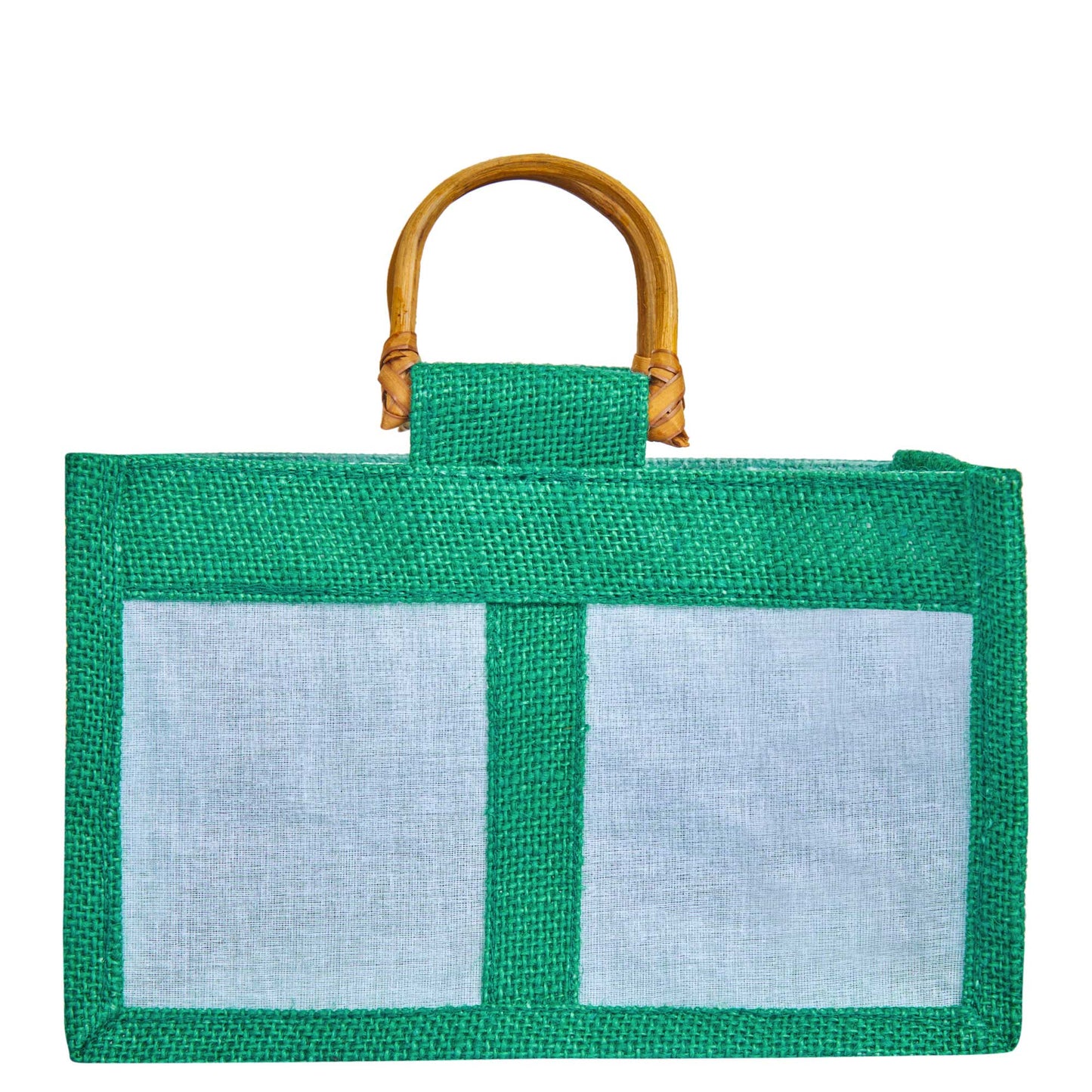 Coloured Jute Gift Bags with Organza Panels –Pouches for Weddings, Birthdays, Christmas, New Year (7 Pcs)