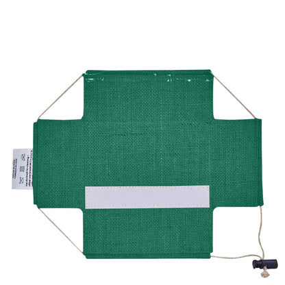 Coloured  Jute Gift Boxes with Drawstring & PVC Window – Burlap Baskets for Weddings, Events & Gifting (7 Pcs)