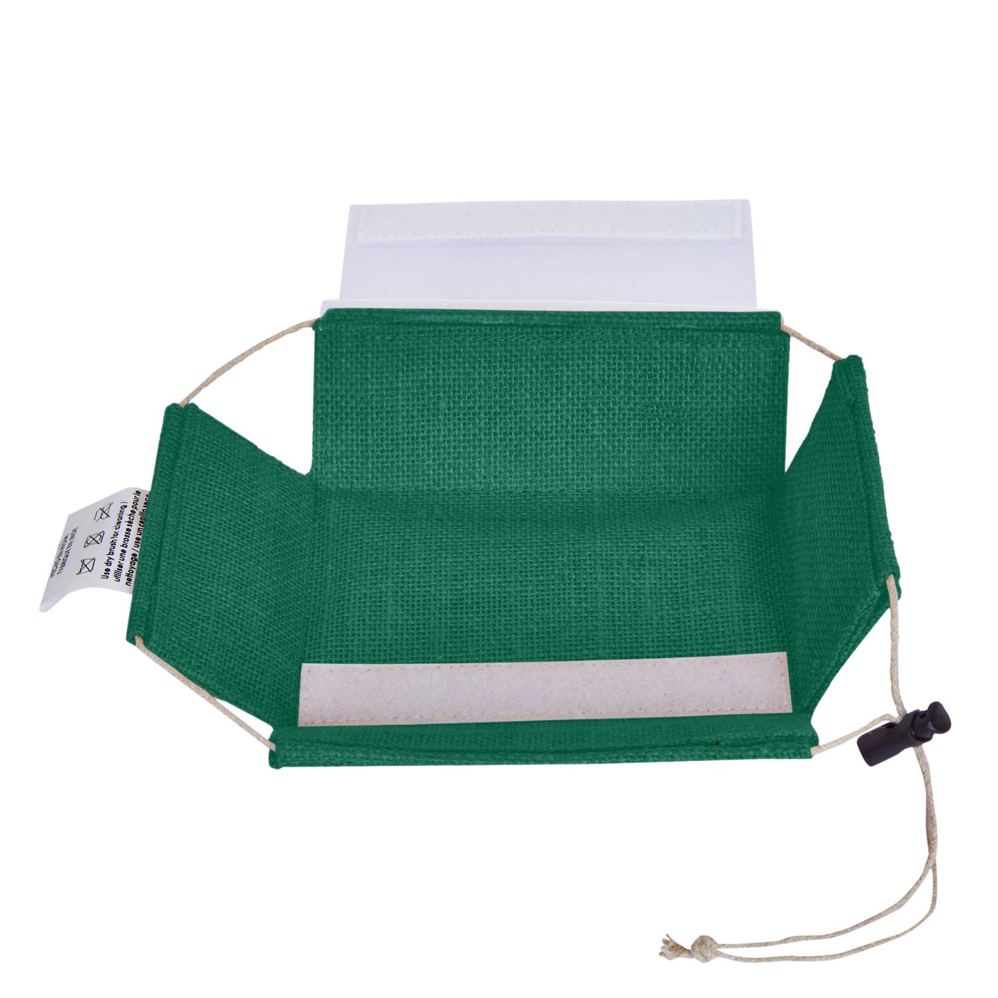 Coloured  Jute Gift Boxes with Drawstring & PVC Window – Burlap Baskets for Weddings, Events & Gifting (7 Pcs)