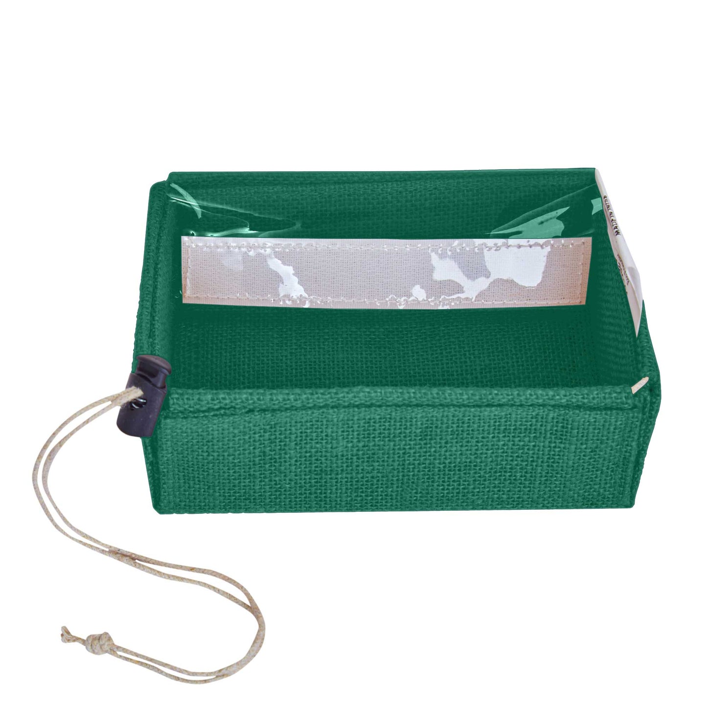 Coloured  Jute Gift Boxes with Drawstring & PVC Window – Burlap Baskets for Weddings, Events & Gifting (7 Pcs)