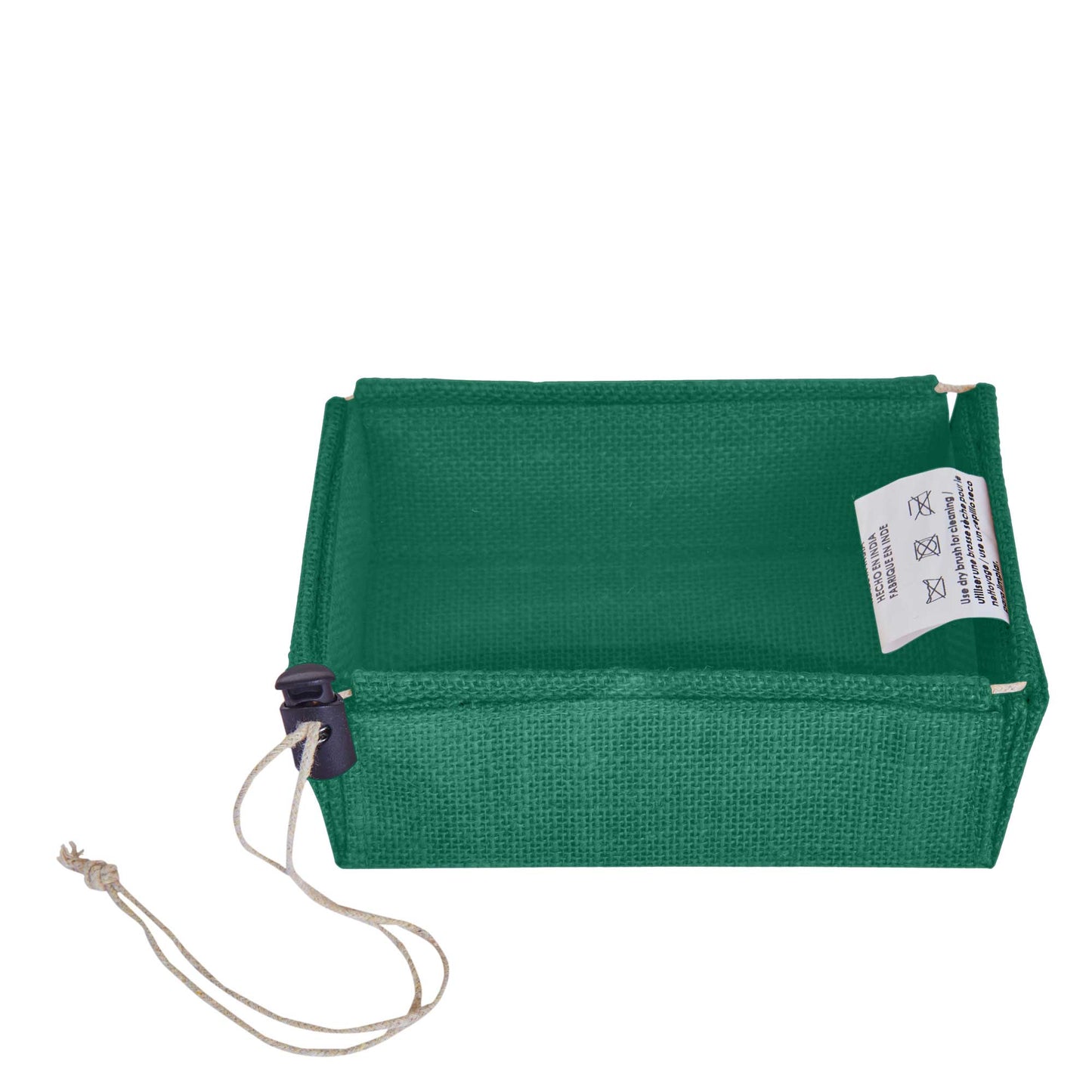 Coloured  Jute Gift Boxes with Drawstring & PVC Window – Burlap Baskets for Weddings, Events & Gifting (7 Pcs)