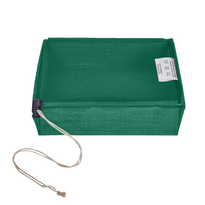 Coloured Juco Gift Boxes with Drawstring & PVC Window –Reusable Baskets for Gifting, Jewellery, Storage & Décor ( Packs of 7 )