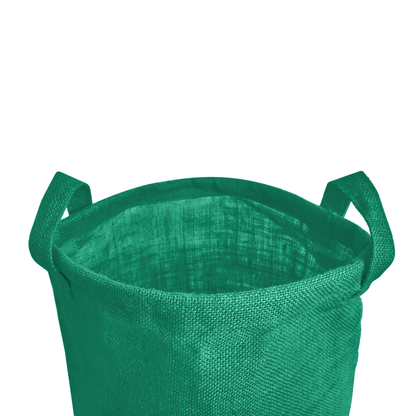 Coloured Foldable Jute Laundary Storage Bins –Burlap Hampers with Handles for Clothes, Toys, Laundry & Nursery Organization (Packs of 4)