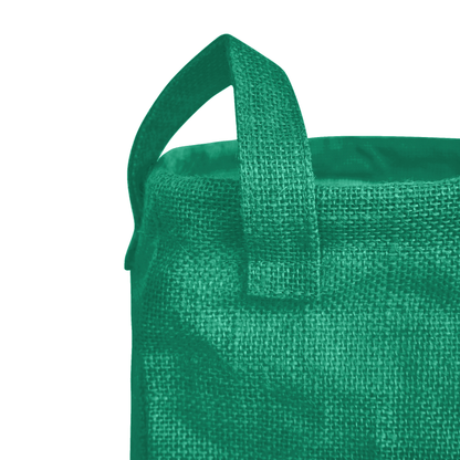 Coloured Foldable Jute Laundary Storage Bins –Burlap Hampers with Handles for Clothes, Toys, Laundry & Nursery Organization (Packs of 4)