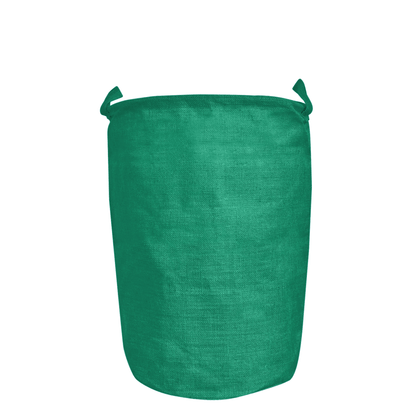 Jute Storage Bags –Laundry Baskets with Handles, Storage Baskets for Living Room, Bedroom, Nursery & Home Organization (Set of 4)