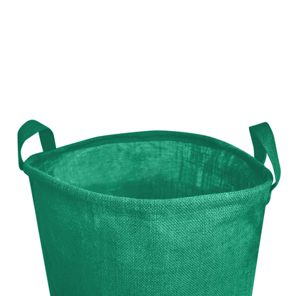 Jute Storage Bags – Laundry Storage Basket with Handles for Living Room, Bedroom – Clothes & Household Storage (Packs of 4)