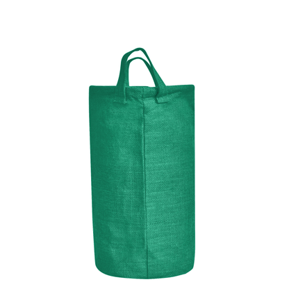 Jute Storage Bins – Set of 4 Foldable Baskets – Laundry Basket Decorative Woven Storage Basket with Handles for Living Room, Bedroom