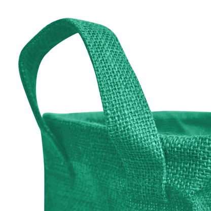 Jute Storage Baskets – Rectangular Organizer Bins with Handles  – Mini Hampers for Small Clothes, Toys & Shoes (Set of 4)