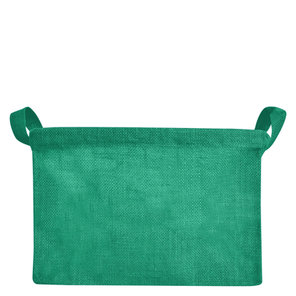 Coloured Collapsible Jute Baskets – Laundry Basket  Storage with Handles for Living Room, Bedroom – Small Clothes & Toys (Set of 4)