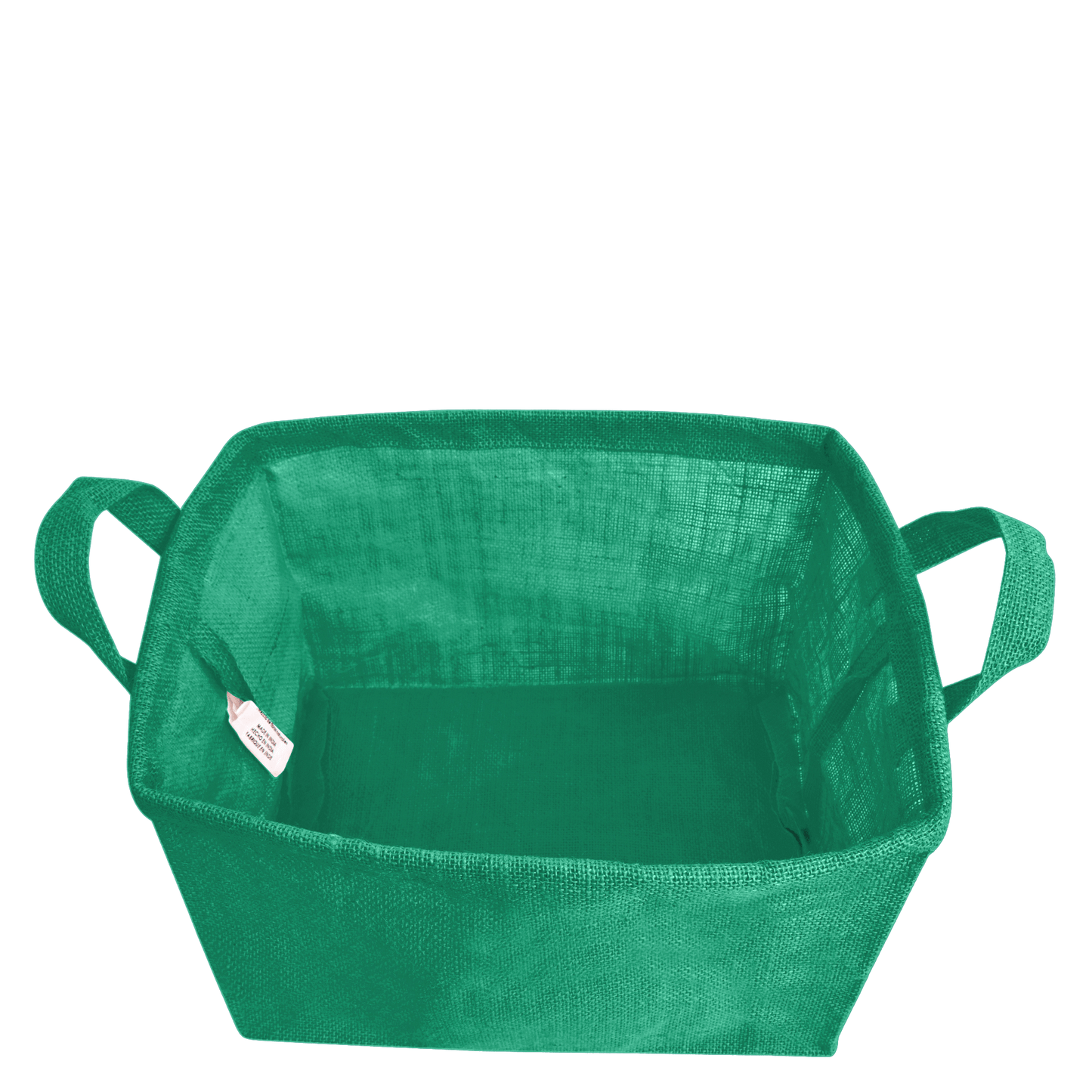 Coloured Collapsible Jute Baskets – Laundry Basket  Storage with Handles for Living Room, Bedroom – Small Clothes & Toys (Set of 4)