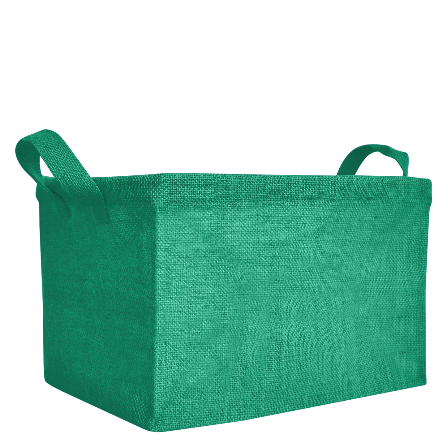 Coloured Collapsible Jute Baskets – Laundry Basket  Storage with Handles for Living Room, Bedroom – Small Clothes & Toys (Set of 4)