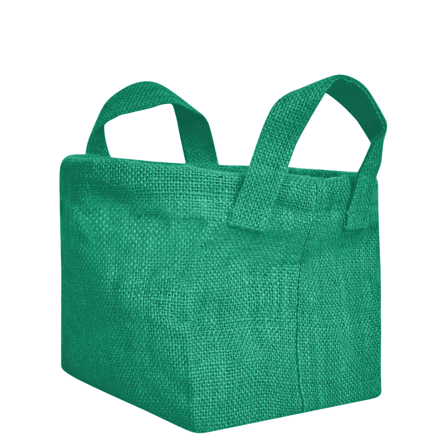 Jute Storage Baskets – Rectangular Organizer Bins with Handles for Living Room, Bedroom – Ideal for Storing Toys, Books, and Small Items (Packs of 4)