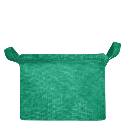 Coloured Jute Organizer Baskets – Storage Basket with Handles for Living Room, Bedroom – Rectangular Bins for Toys, Books & Small Items (Packs of 4)