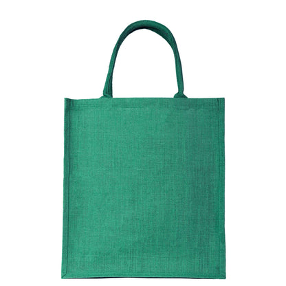 Jute Shopping Bags – Colourful Reusable Burlap Totes for Gifting, Promotions & Daily Use (Packs of 4)