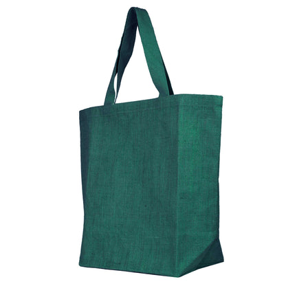 Wholesale Jute Tote Shoulder Bags – Shopping, Weddings, Promotional, Travel & DIY Gift Bags (Packs of 4)