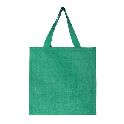 Reusable Jute Bags – Shopping, Gifting, Wedding, Daily Use – Deep Red, Pink, Green & Orange (Set of 4)