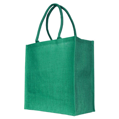 Jute Shopping Bags for Wholesale – Coloured Burlap Totes for Gifting, Promotions & Daily Use (Set of 4)